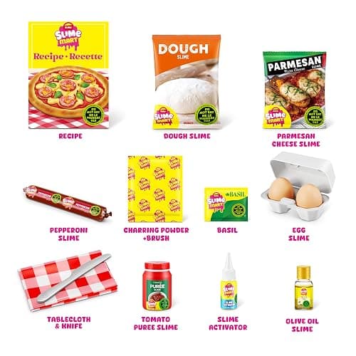 Slime Mart Small Basket by ZURU, Compound Slime Toy, Arts & Crafts for Kids and Kidults, Soft Slime Making Kit - Slime Kit for Girls Ages 6-10, Pizza thumbnail 3