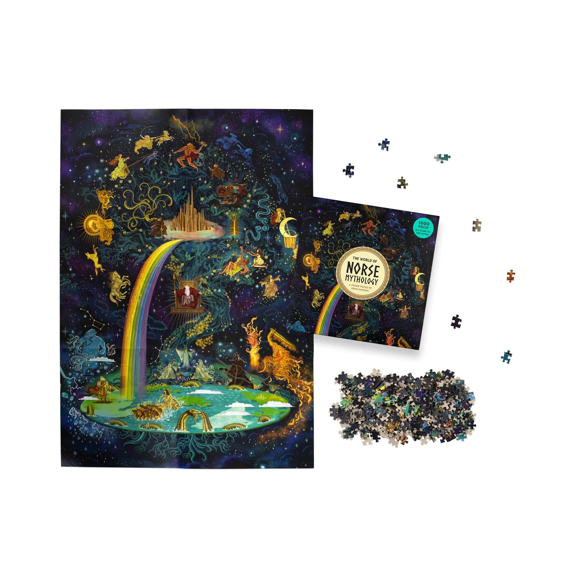 The World of Norse Mythology a 1000-piece Jigsaw Puzzle: A Puzzle by Adam Simpson thumbnail 7