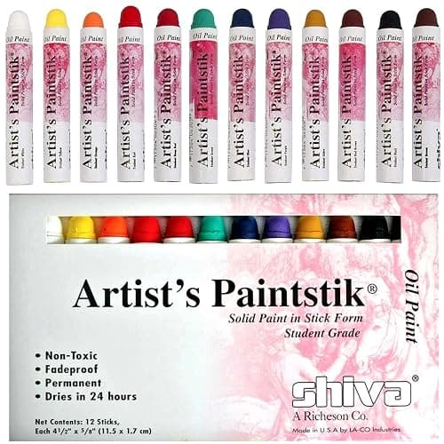 Jack Richeson 121501 Shiva Oil Paintstik, Student Colors, Set of 12 thumbnail 6