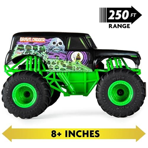 Monster Jam Official Grave Digger Remote Control Monster Truck, 1:24 Scale, 2.4 GHz, for Ages 4 and Up thumbnail 2