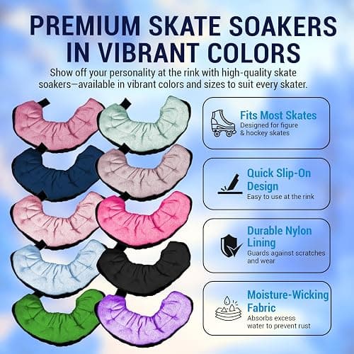 Kami-So Ice Skate Soakers | Durable Blade Protection | Lightweight Ice Skates Covers | Prevents Nicks & Scratches thumbnail 2