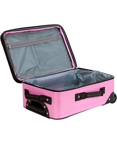 Rockland Journey Softside Upright Luggage Set, Expandable, Pink, 4-Piece (14/19/24/28) thumbnail 8