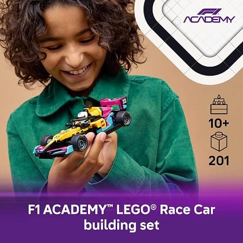 LEGO Speed Champions F1 ACADEMY Race Car Building Toy - Pretend Play Racing Vehicle W/ F1 ACADEMY Minifigure - Play & Display Toy Car for Boys & Girls, Ages 10+ - Gift Idea for Birthdays - 77258 thumbnail 2