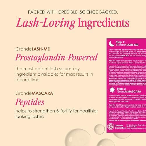 Grande Cosmetics Lash & Brow Care Systems – Multi-Step Enhancing Sets for Longer, Fuller, Healthier Look thumbnail 6