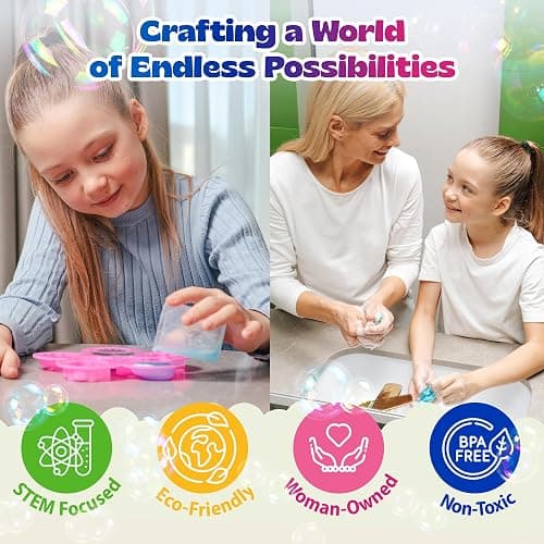 Pinwheel Crafts DIY Soap Making Kit for Kids Ages 5 6 7 8-12+ with Molds, Scents, Dye, Glitter, Foaming Net - Flower Soap Making Kits for Adults Beginners Great for Science Projects and Crafts thumbnail 4