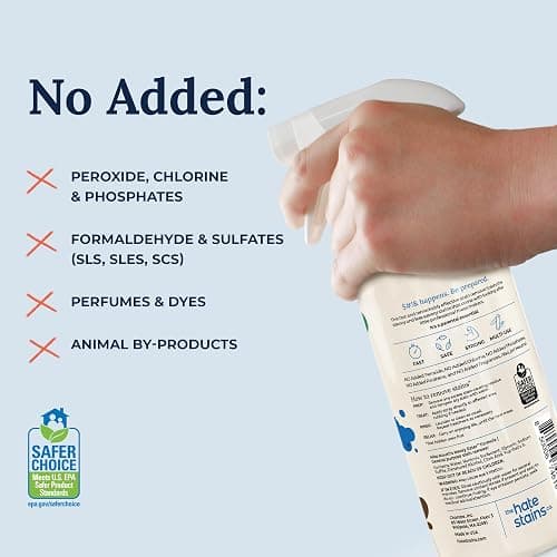Miss Mouth's Messy Eater Stain Treater Spray - 16oz Stain Remover - Newborn & Baby Essentials - No Dry Cleaning Food, Grease, Coffee Off Laundry, Underwear, Fabric - 16oz Spray thumbnail 5