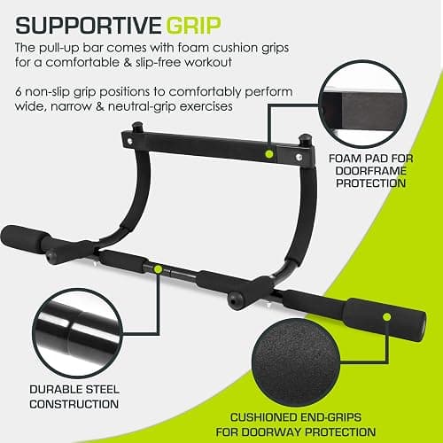 ProsourceFit Pull Up Bar for Multi Use Fitness & Home Gym Exercise thumbnail 4