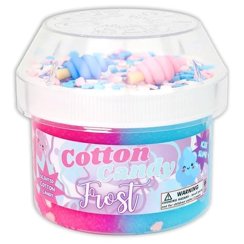 Cotton Candy Frost (8oz) - ICEE Textured Slime - Handmade in USA - Dope Slimes thumbnail 2