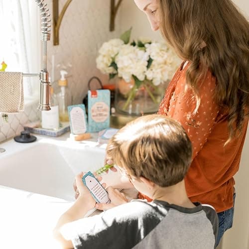 Brave Blessings Bible Verse Cards for Kids: Memory Verses, Flash Cards | ESV Translation, Set of 52 Verse Cards, Includes Wooden Display Stand for Daily Scripture Memory thumbnail 5