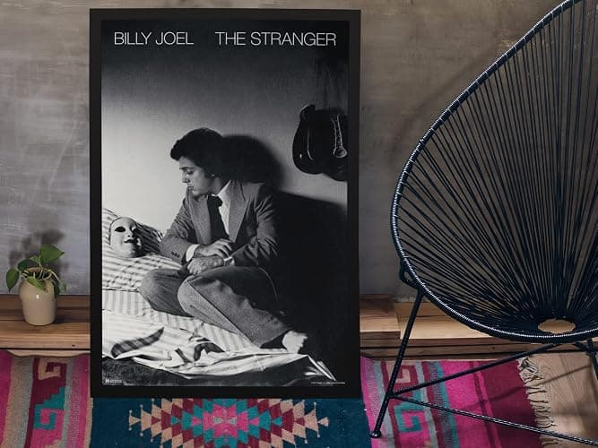 Billy Joel Poster The Stranger Album Cover Classic Rock Music Merchandise Retro Vintage 70s 80s Concert Tour Cool Wall Art Print Poster 12x18 thumbnail 7