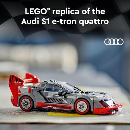 LEGO Speed Champions Audi S1 e-tron Quattro Race Car Toys - Building Toys for Kids, Boys & Girls, Ages 9+ - Design Details & 1 Minifigure - Car Model Kit Birthday Gift - 76921 thumbnail 2