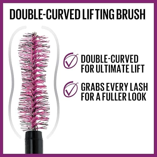 Maybelline The Falsies Lash Lift Waterproof Mascara Volumizing, Lengthening, Lifting, Curling, Multiplying, Eye Makeup, Brownish Black, 1 Count thumbnail 2