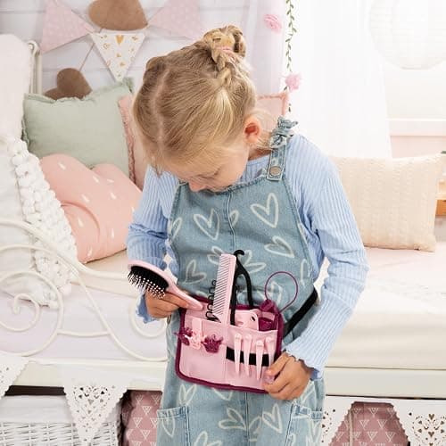 Bayer Design Charlene Magic Nails Styling Head Doll with Hair & Nail Art, 10.5 in Tall Bust, Movable Hands, Beauty Salon Toy for Kids Ages 3+ thumbnail 4