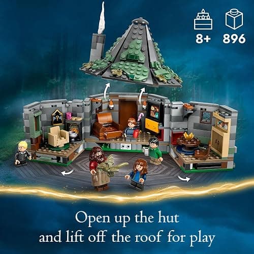 LEGO Harry Potter Hagrid's Hut: an Unexpected Visit - Harry Potter Toy for Boys & Girls Ages 8+ - Kids Building Toys W/Buildable House, 7 Minifigures & Dragon - 76428 thumbnail 3