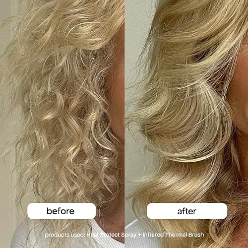 BONDIBOOST Infrared Thermal Brush, Heated Thermal Round Brush for Smooth + Shiny Hair, Dry Hair Styling for Instant Volume, Less Hair Breakage + Minimizes Snags, Frizz-Free thumbnail 8
