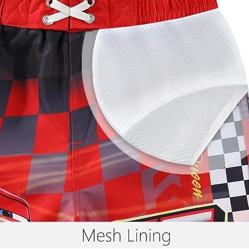 Disney Mickey Mouse Cars Boys UPF 50+ Swim Trunks Shorts Bathing Suit for Toddler to Big Kids thumbnail 2