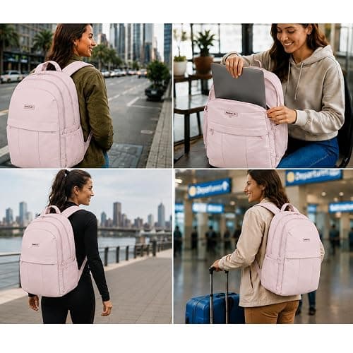 Reebok Backpack for Men & Women Lightweight Multipurpose Everyday Backpack | Padded Adjustable Straps and a Breathable Back Panel Fit a 15.6-Inch Laptop for Commuting Gym or Travel thumbnail 3