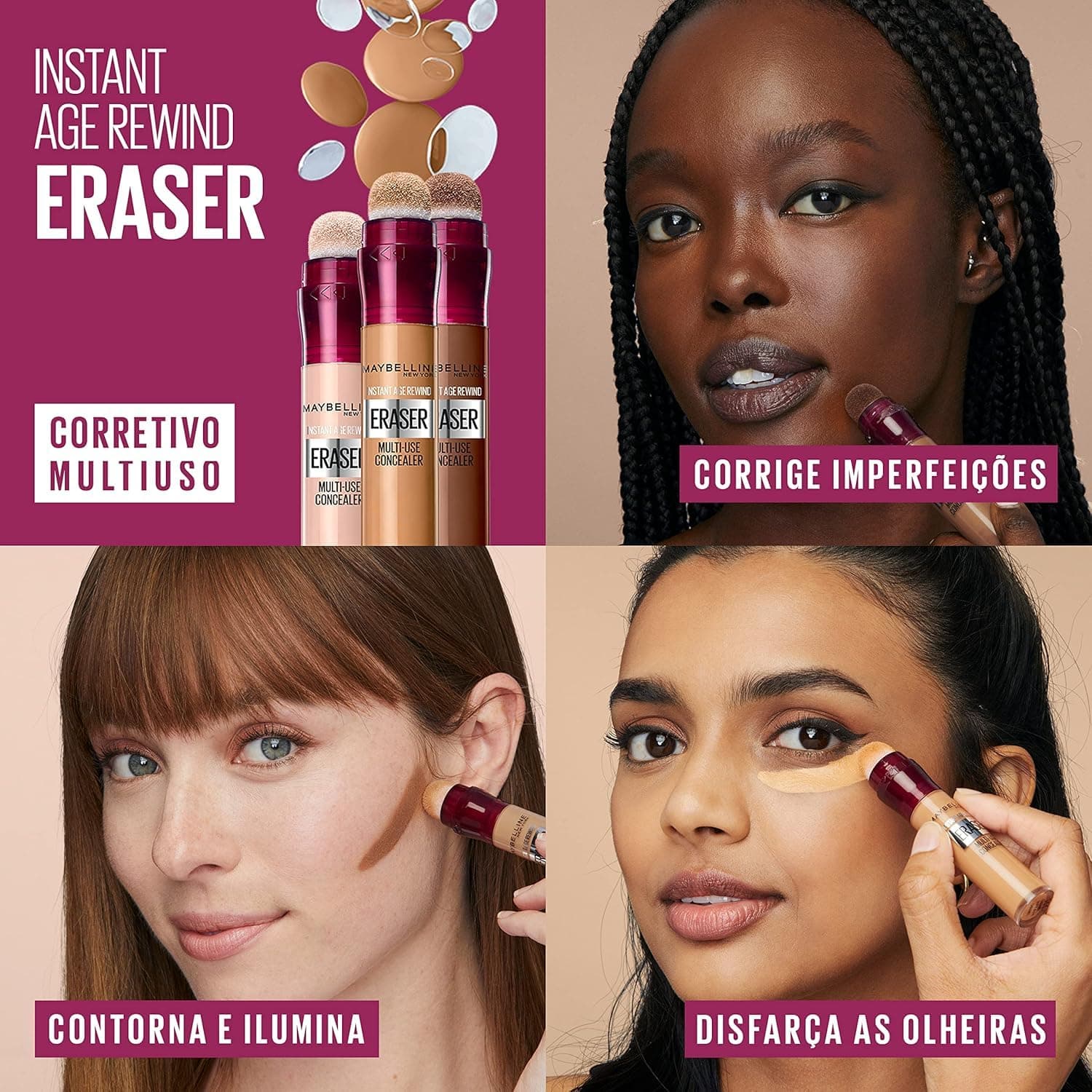 Maybelline NY Corretivo Líquido Eraser Instant Age Rewind 120 Light, 5.9ml thumbnail 6
