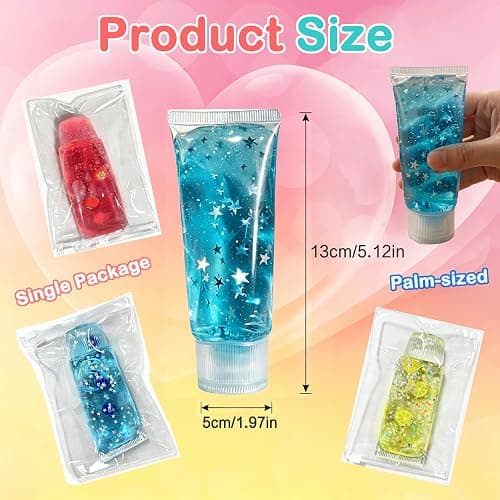 3PCS Bottle Squishy Fidget, Toothpaste Shaped Squishy, Soft Slow Rising TPR Squeeze with Fruit Charms, Cute Sensory Stress Relief and Anxiety Relief thumbnail 3