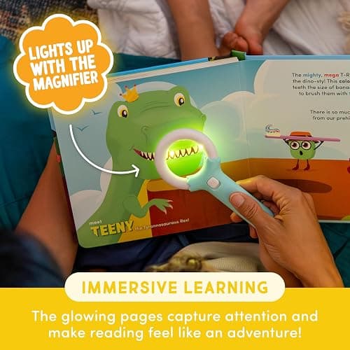 Glo Pals Light-Up Library - Light-Up Kids Books 3-Pack with 1 Magic Magnifier - Interactive Children's Books Alex, Blair & Pippa Stories - Book Sets for Kids Light-Up Learning - Early Reader Books thumbnail 4