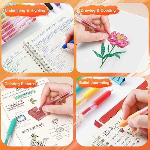 HysmmxHer 0.5mm Bible Journal Pens No Bleed Through, Journaling, Adult Coloring 8 Color Fine Tip Markers for Bible Study, Bullet Journaling, Drawing，Quick Dry Art Supplies (8 retro colors) thumbnail 4