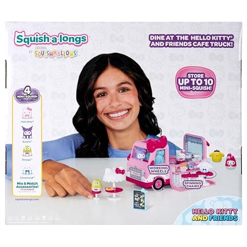 Squish-a-longs Hello Kitty and Friends Hello Kitty Cafe Truck Playset thumbnail 4