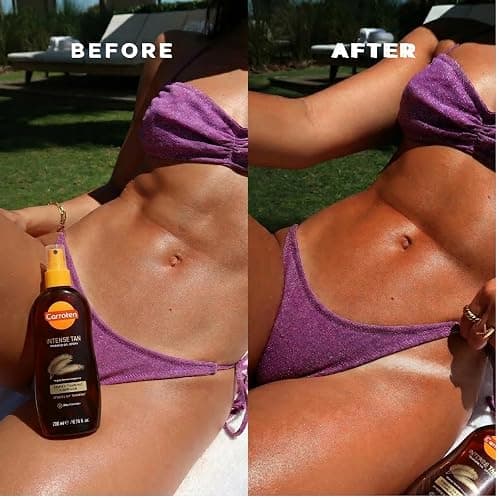 Carroten Intensive Tanning Oil Spray | Browning Tan Accelerator | Vitamin E and Carrot & Coconut Oils | Water-Resistant, Silky Hydration | Coconut Fragrance | Made in Greece | 6.7 oz thumbnail 6