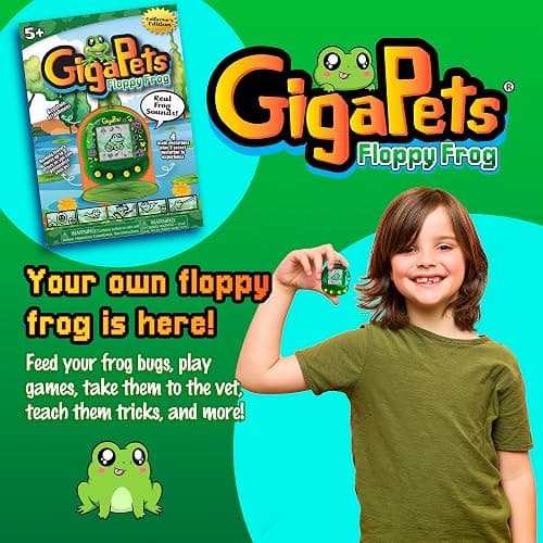 Giga Pet Floppy Frog Toy for Ages 5 and Above, 90s Throwback Collector’s Edition, Animal Care Through Play thumbnail 2