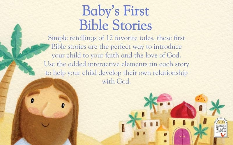 Baby's First Bible Stories Padded Board Book - Gift for Easter, Christmas, Communions, Newborns, Birthdays, Beginner Bible thumbnail 3