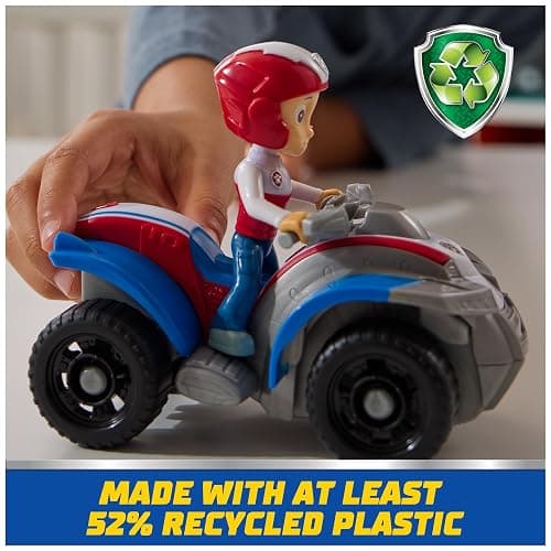 Paw Patrol, Ryder’s ATV Toy Vehicle with Collectible Action Figure, Sustainably Minded Kids Toys for Boys & Girls Ages 3 and Up thumbnail 3