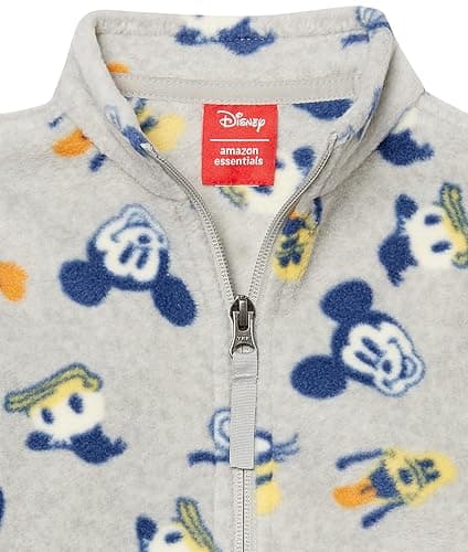 Amazon Essentials Disney | Marvel | Star Wars Boys and Toddlers' Polar Fleece Full-Zip Mock Jackets thumbnail 3