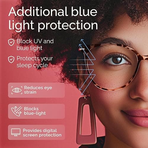 Gaoye Blue Light Blocking Glasses - Trending Round TR90 Frames, Metal Arms, UV400 Protection - Matching Soft Case thumbnail 4