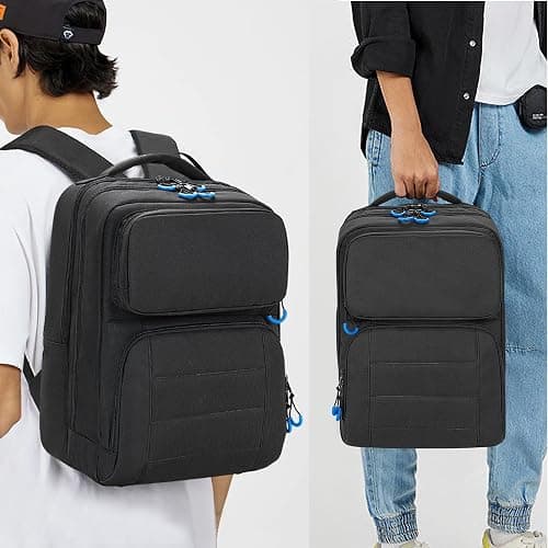 PGmoon Travel Storage Backpack Compatible with Nintendo Switch/Lite/OLED Model, Protective Carrying Case with Various Pockets For Docking Station, Controllers & More Accessories (Patent Design) thumbnail 6