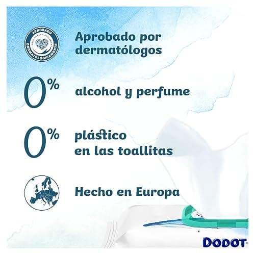 Dodot Toallitas Pure Aqua Para Bebé, 864 Toallitas (18 Packs de 48 Unidades), Ayuda A Restaurar El PH Natural De La Piel, 99% Agua, Sin plástico thumbnail 5
