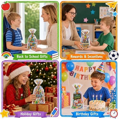 SZCECHRE 24 Pack Back to School Gifts for Students, Classroom Welcome Gift Set with Stationery Supplies, First Day of School Gifts for Kids, Teacher Rewards and Student Appreciation Favors thumbnail 6