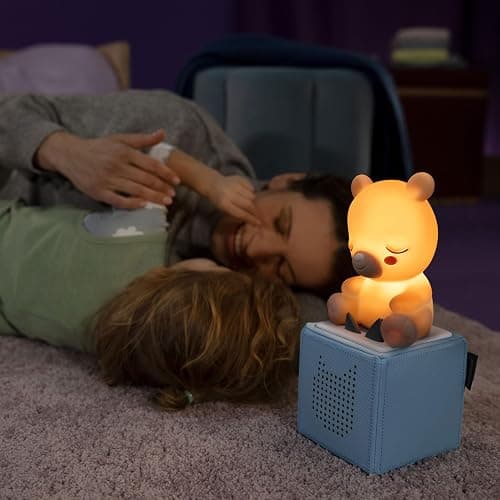 Tonies Night Light - Sleepy Bear Audio Play Character from Sleepy Friends | Warm Glow | 75 Minutes of Beautifully Composed Melodies | Record Your Own Bedtime Stories thumbnail 4