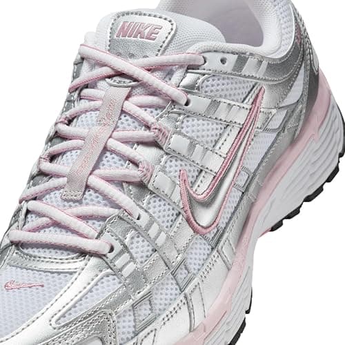 W NIKE P-6000 "WHITE/METALLIC SILVER-ELEMENTAL PINK" thumbnail 7