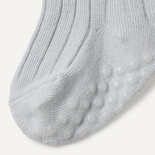 Amazon Essentials Unisex Babies' Non Slip Grip Ribbed Ankle Socks, 14 Pairs thumbnail 4
