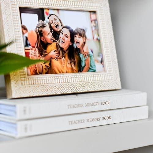 DUNCAN & STONE PAPER CO. Teacher Memory Book – 20 Years Of Memories Notebook for Teachers - Linen Cover Classic Teacher Journal Notebook - Cute Journaling Notebooks (130 Pages) thumbnail 9