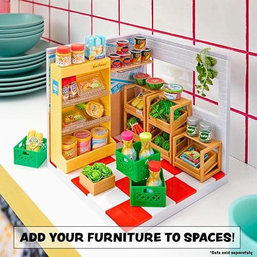 MGA's Miniverse Make It Mini Spaces Furniture (2 Pack), Mystery Surprise Packaging, Mini Collectibles, Replica Food, Replica Plants, Customize, DIY Crafts, Hobby, Collectors, Display, Gifts, 8+ thumbnail 7