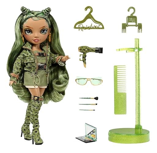Rainbow High Olivia- Camo Green Fashion Doll. Fashionable Outfit & 10+ Colorful Play Accessories. Great Gift for Kids 4-12 Years Old and Collectors. thumbnail 5