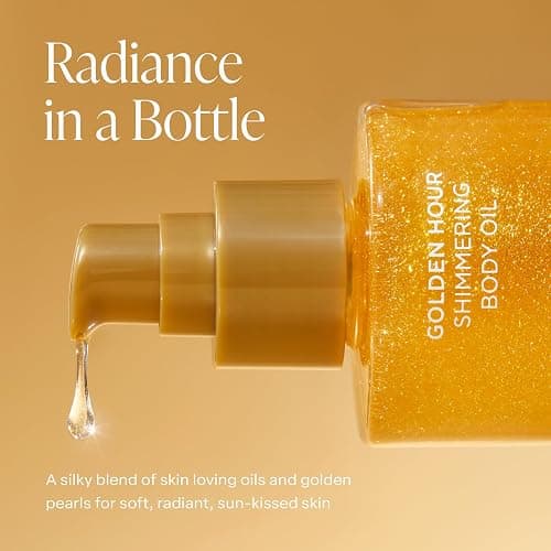Saltair Shimmering Body Oil – Scented Dry Oil Moisturizer with Light-Reflecting Pearl Pigments – Moisturizing Glow for All Skin Types – Salt Water Vanilla, 4oz thumbnail 7