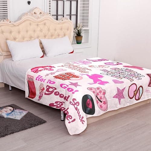 50"x 40" Pink Music Pony's Singer Throw Blanket, Chappell Gifts for Girls Fans Women, Soft Blankets All Seasons, Plush Cozy Lightweight Flannel Quilts for Bedroom Sofa Couch Living Room thumbnail 9