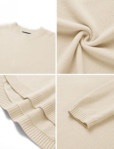 MEROKEETY Fall Long Sweaters for Women 2026 Trendy Long Sleeve Cute Knit Outfits Loose Fit Crewneck Work Casual Pullover thumbnail 6