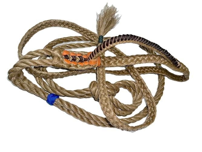 FCBR SINCE 1996 Steer Rope Lace Full Leather Right Hand Bull Riding Gear - Image 1