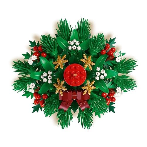 LEGO Centre de Table de Noël - Jouet avec Bougie, Baies Rouges, Étoiles Dorées & Feuillage - Décoration de Table - Activité en Famille - Cadeau Festif pour Ado Fille ou Garçon dès 12 Ans 40743 thumbnail 5