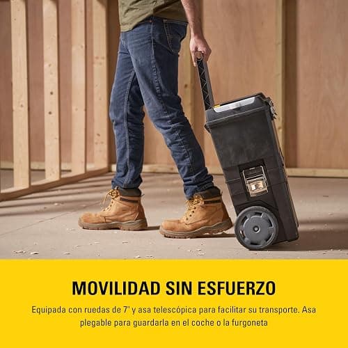 STANLEY Mobile Work Centre Toolbox, taller rodante 2 en 1 con unidades apilables y caja de herramientas extraíble, 1-93-968 thumbnail 6