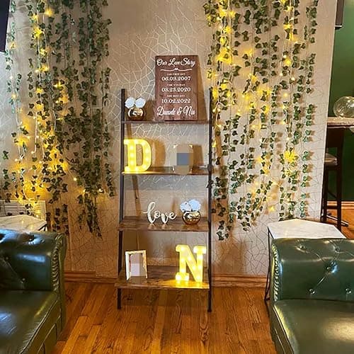 LED Ivy String Lights Artificial Ivy Leaf with Copper String Lights Ivy Garland with Lights Hanging Fake Greenery Vine Ivy for Bedroom Office Wedding Holiday Party Garden Patio Decor (2 Meters) thumbnail 5