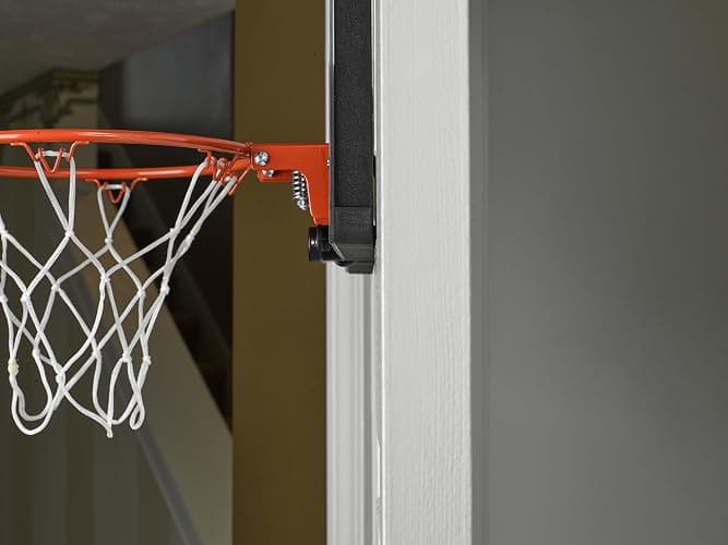 Silverback 23" LED Light-Up Over the Door Mini Basketball Hoop Includes Mini Basketball and Air Pump , Black thumbnail 8