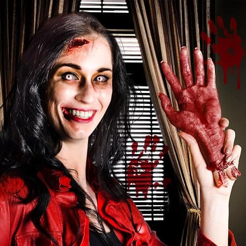 BOBISUKA Realistic Fake Blood Spray, Washable SFX Makeup Blood (Dark,50ml) | Adjustable Spray Creates Realistic Splatter or Dripping Effects. Washes Off Easily for Halloween Cosplay, Vampire and Zombie thumbnail 5
